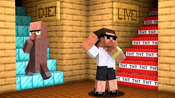 Carry and Doorbin Choose the Right Stair in Minecraft..