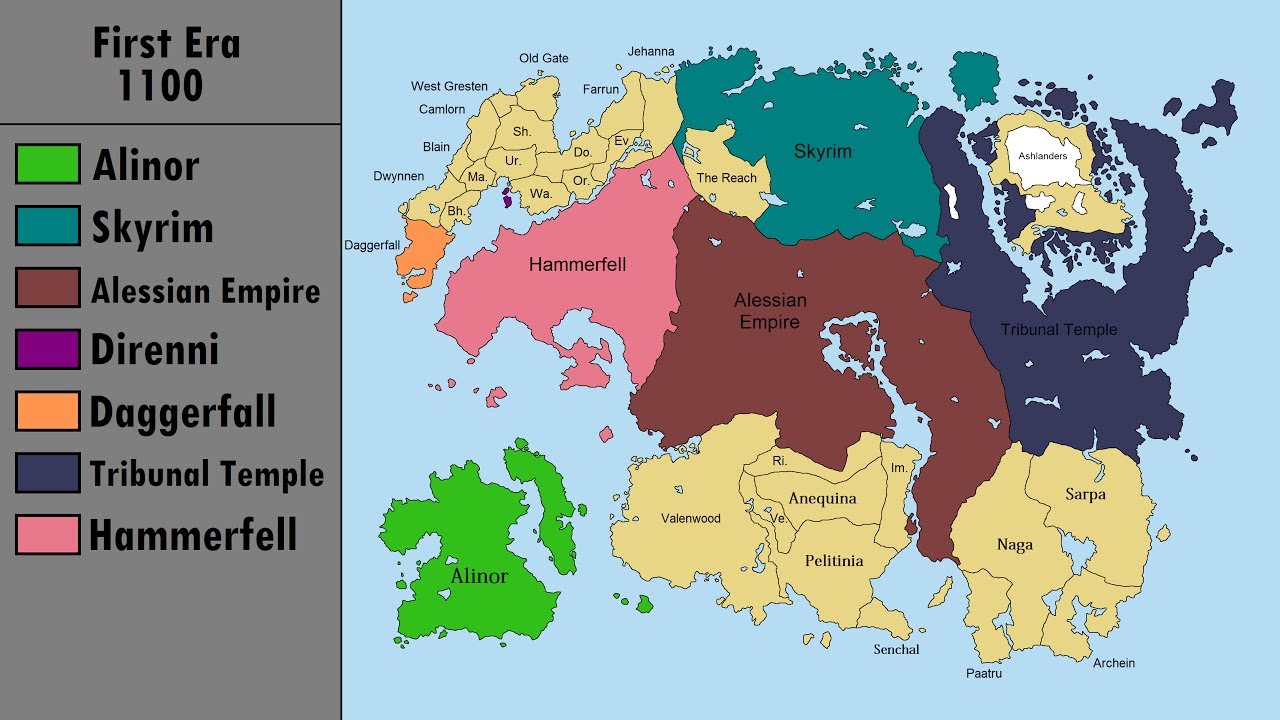 Tamriel 4th Era Map