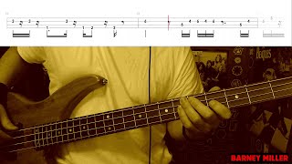 Video thumbnail of "Barney Miller (TV Theme) by Jack Elliott - Bass Cover with Tabs Play-Along"