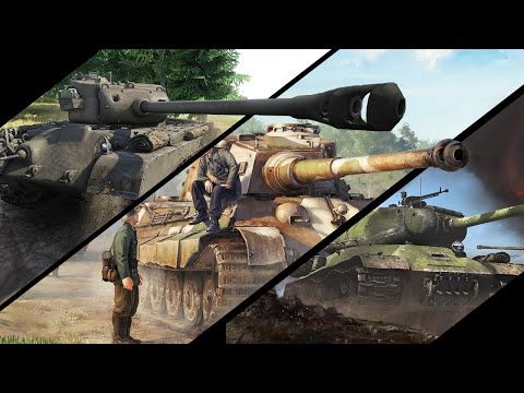 Какой танк сильнее? - М26 Першинг vs ИС-2 vs Tiger 2 H - War Thunder