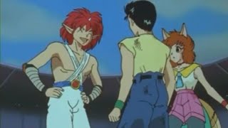 Yu Yu Hakusho - Yusuke and Jin Becoming Friend As Soon As They Meet! (English Dub)