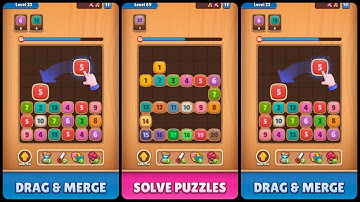 Merge n Drop - Number match! Game Gameplay Android Mobile