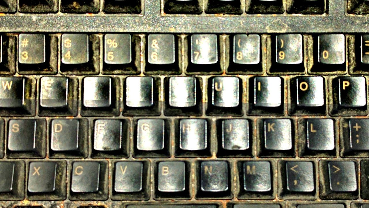 Clean your keyboard...with denture cleanser! YouTube