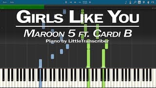 Maroon 5 - Girls Like You (Piano Co...