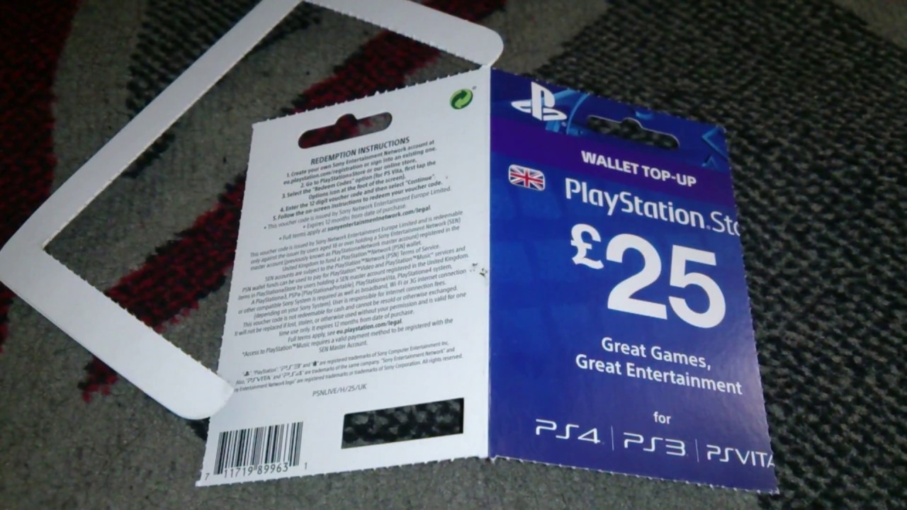 On 4 Unboxes Version Top-Up Wallet Playstation Store Nostalgamer Vita £25 3 UK PAL Sony  Playstation