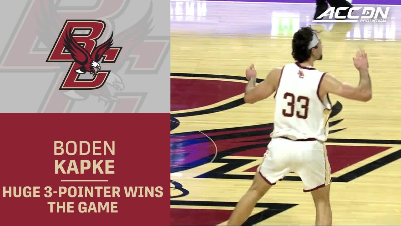 BC Big Man Boden Kapke's 3-Pointer IS The Game Winner