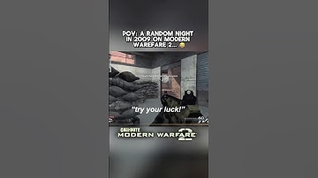 Pov: A Random night in 2009 on Modern Warfare 2 Multiplayer😂 #modernwarfare2 #pov #mw2 #funny #cod