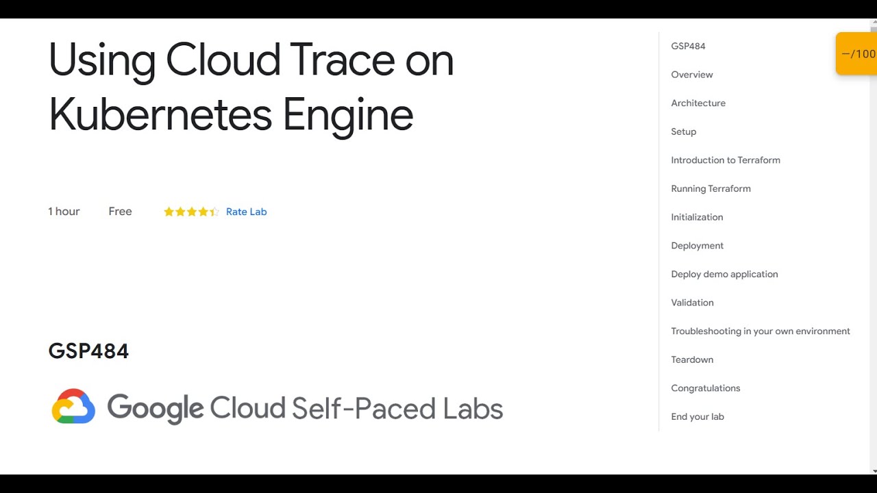 Using Cloud Trace on Kubernetes Engine Qwiklab - YouTube