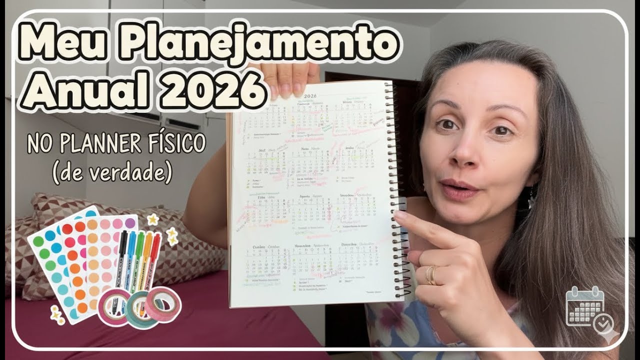 Planejamento Anual 2026 no Planner | MVO na prática - Organização Só Melhora
