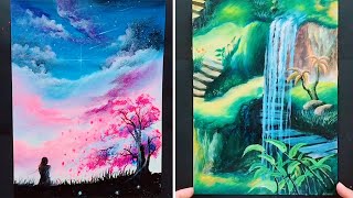 how to make easy paintings at home 2