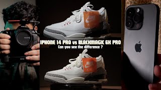 Is Iphone 14 Pro better than BMPCC6K Pro? | ft. The AJ 3 White Cements