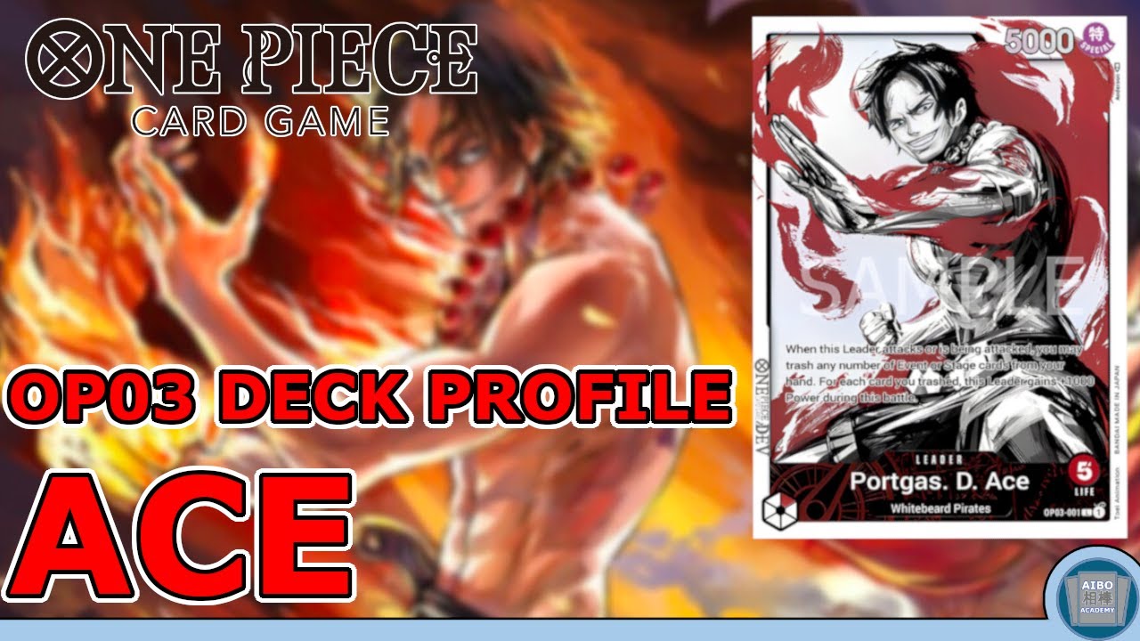 THE NEW META KING One Piece Card Game Ace Deck Profile OP03 YouTube