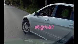 Mercedes Road Rage Driver Tries To Ram Me