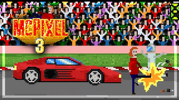 This PIXEL game is RIDICULOUS...I love it - McPixel 3 (First Look)