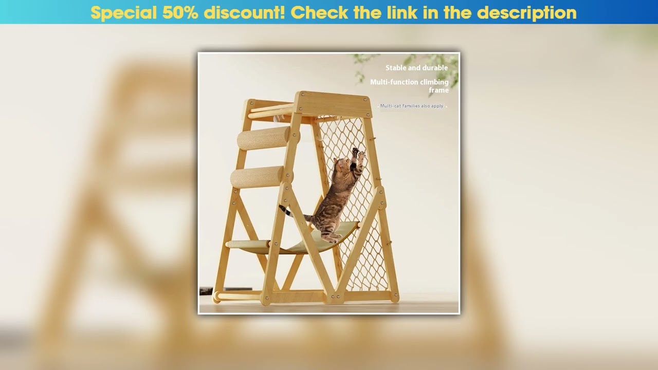 Editor’s Choice Space Capsule Cat Climbing Frame with Scratching Board Hammock Sisal Wear-Resistant