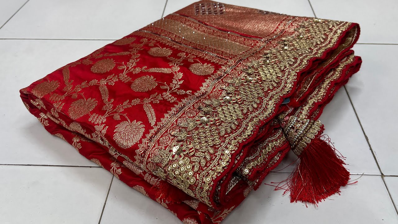 🔥लो आ गई शादी विवाह हो में पहनने वाली🔥।#silk fancy saree #designer #saree  