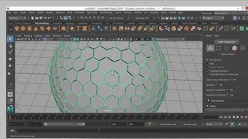 Modeling a simple ball in maya 2020