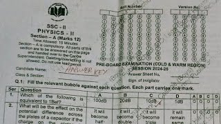 Physics 10Th Preboard Exam Paper 2025 Apsacs Preboard Paper 2025