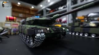 #0820 Toucan Controlled Toys 1/16 Heng Long 7.0 Leopard2A6 RC Tank 3889 Barrel Recoil Metal Tracks