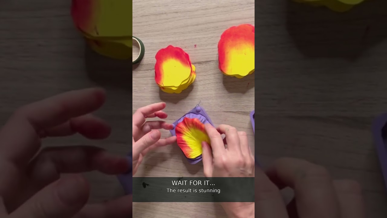 The secret behind giant foam flowers #Shorts