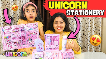 Unicorn🦄Stationery Shopping Challenge! Personal Stationery Vlog Ep - 126 | @SamayraNarulaOfficial