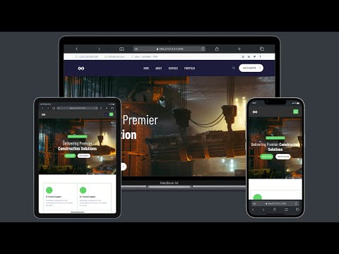 Web Mastery: Build Construction Website using HTML/CSS/JS
