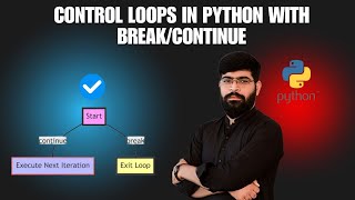 Control Loops in Python with Break & Continue in Hindi/Urdu | Master Loop Flow | Python Tutorial 16