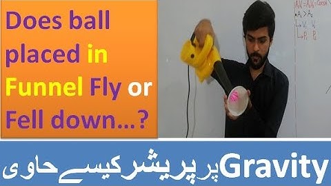 Ping Pong ball in Funnel (Surprised behaviour of ball in funnel) || interesting Experiment