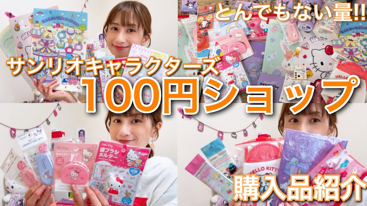 【過去最多!!】100円ショップでサンリオグッズ買いました