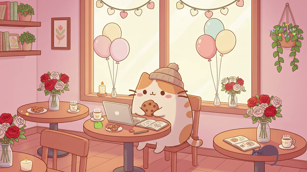 Cozy Home with Pusheen 🌸 Smooth Lofi Relax 🎶 Relaxing Study & Sleep Vibes