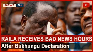 Raila Odinga Receive Bad News Barely Hours After Gracing Bukhungu Rally Azimio la Umoja| News54!