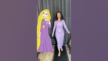 تقليد لبس روبانزل Teenawagdy Rapunzel 