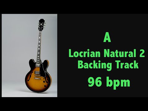 A Locrian Natural 2 Modal Backing Track Sixth Mode of the Melodic Minor Scale