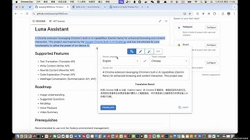 Google Chrome Built-in AI Challenge - Luna Assistant