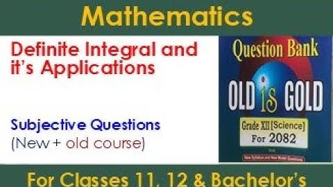 Old is Gold solution of Definite Integral and it