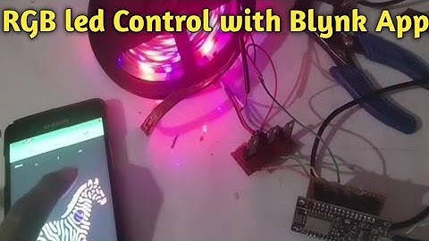 How to Control Rgb Strip light using Nodemcu Esp8266 +Blynk App... IOT Project
