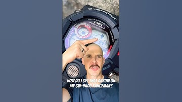 How Do I Get That Arrow On My Casio Rangeman GW-9400? #tutorial #casio #rangeman #watch #survival
