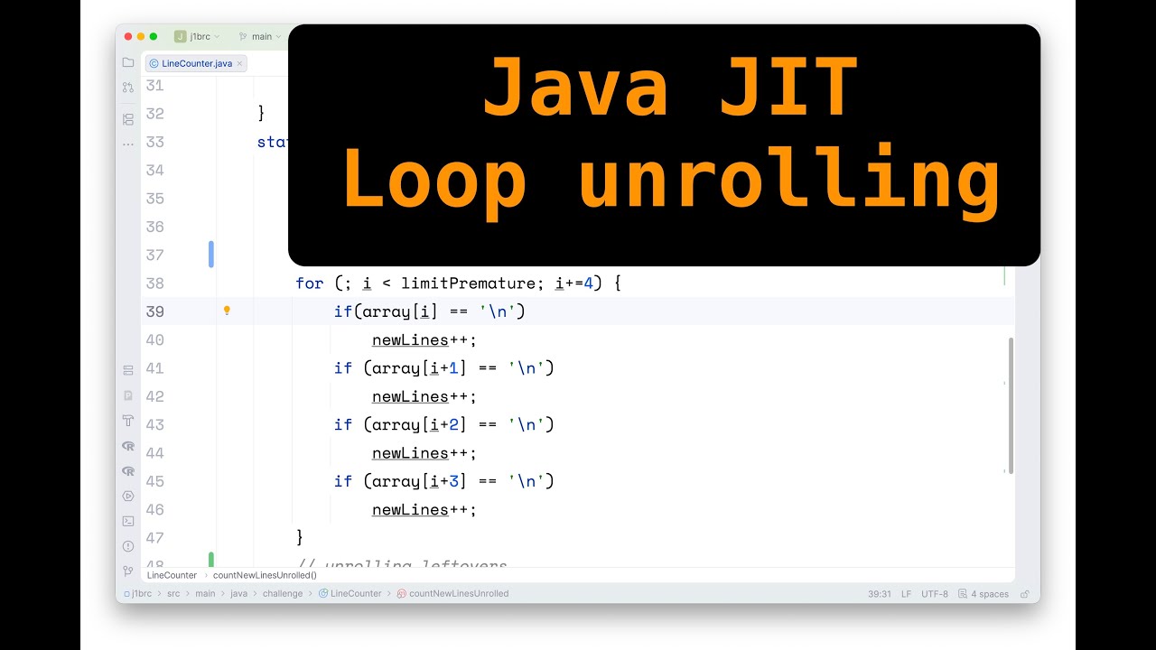 JIT Loop Unrolling optimization | 1-Billion-Row Challenge (Ep. 7) - YouTube