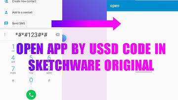 Open app by ussd code in Sketchware Original
