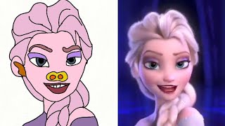 Idina Menzel - Drawing Meme Let It Go from Frozen Video | @Rajadas2233