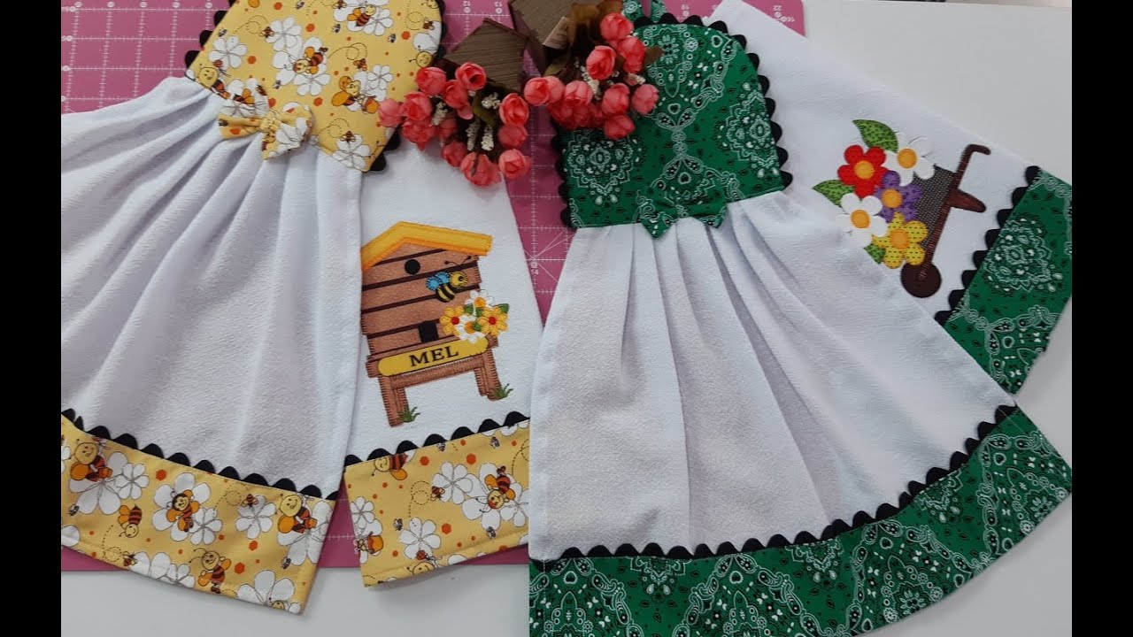 Descubra como fazer 2 peças Fáceis e Rápidas (Pano de Prato e Bate Mão) Que  Vende Muito!!!