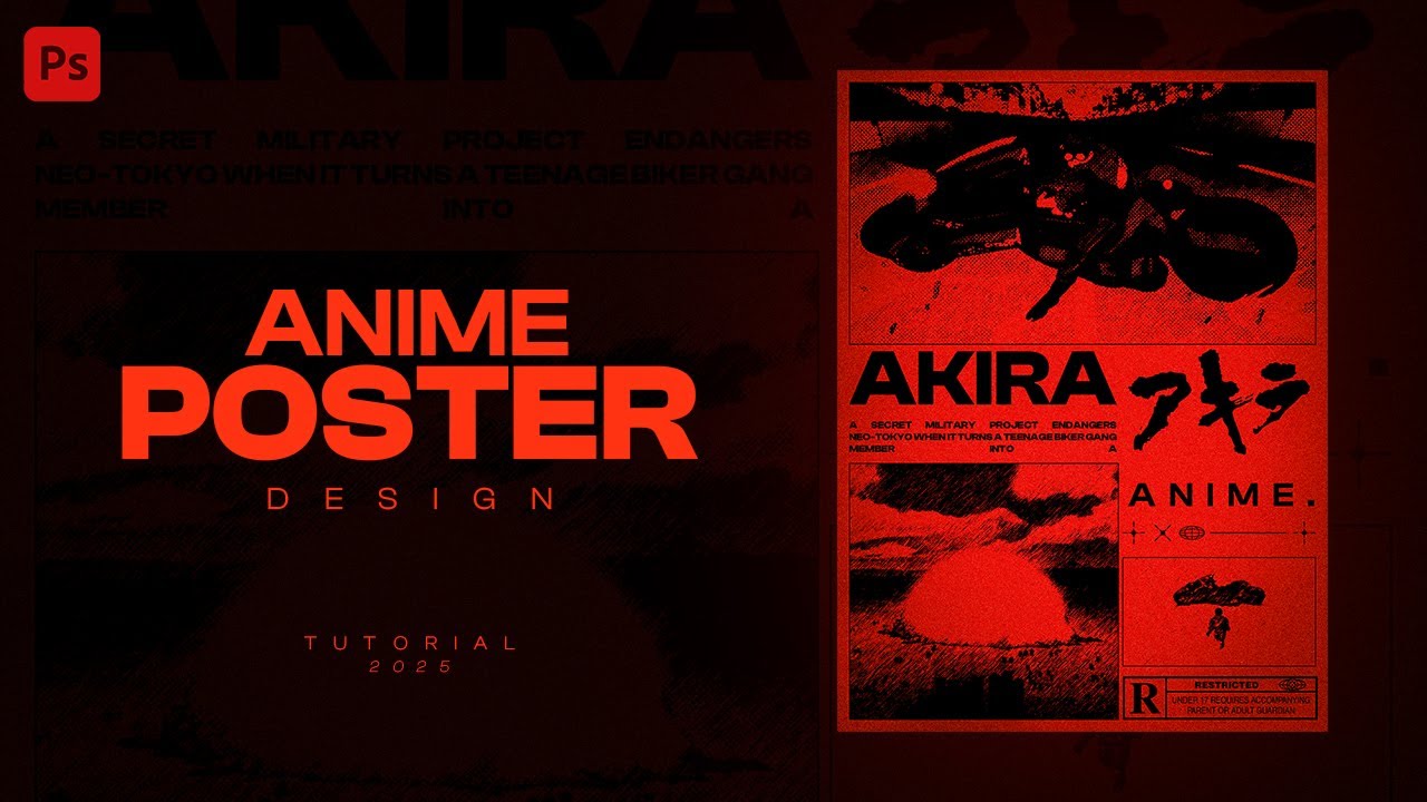 Anime Poster Design in Photoshop | Adobe Photoshop 2025 | THE DOPE LAB