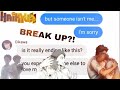 Haikyuu Texts- (Sorry) lyric prank?Iwaoi angst and Breaku up?!