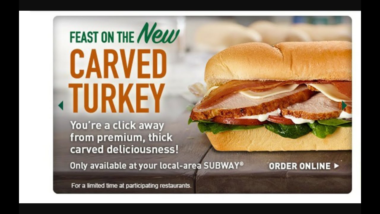 Subway's New Premium Carved Turkey Bacon Sandwich