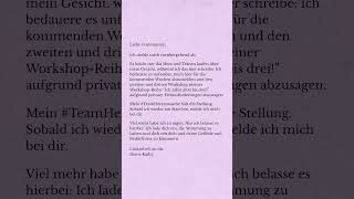 Ich lasse es für den Moment dabei. 💜