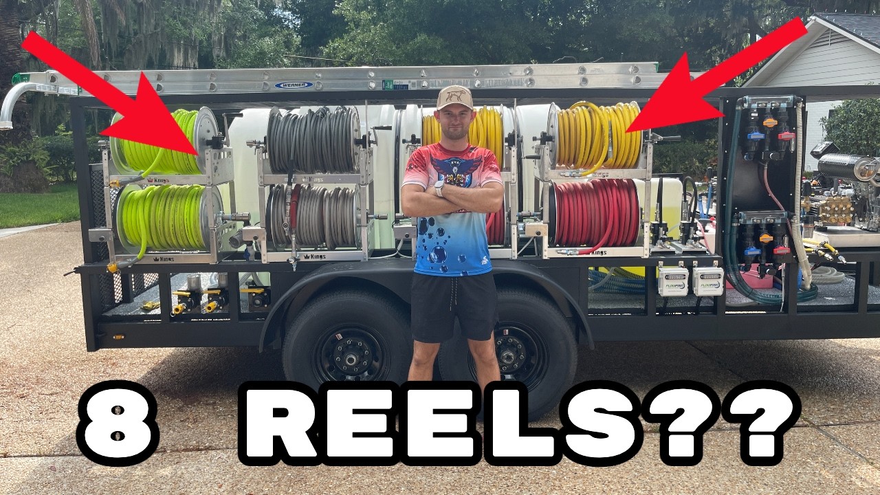 8 Hose Reels on One Trailer… This Is Getting Ridiculous