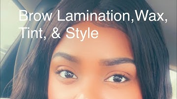 First Time Getting The Brow Lamination. 🤗 | Brow Wax and Tint | Ulta Beauty