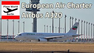 European Air Charter Airbus A320 Lz-Lac Takeoff From Berlin Brandenburg Airport