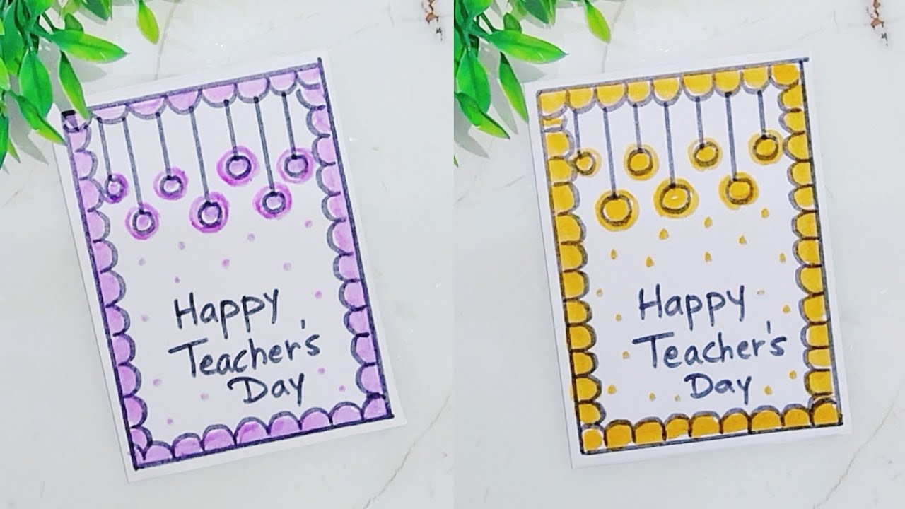 Teacher's day card easy and simple but beautiful/ How to make Teacher's day card/ Teacher's Day Card
