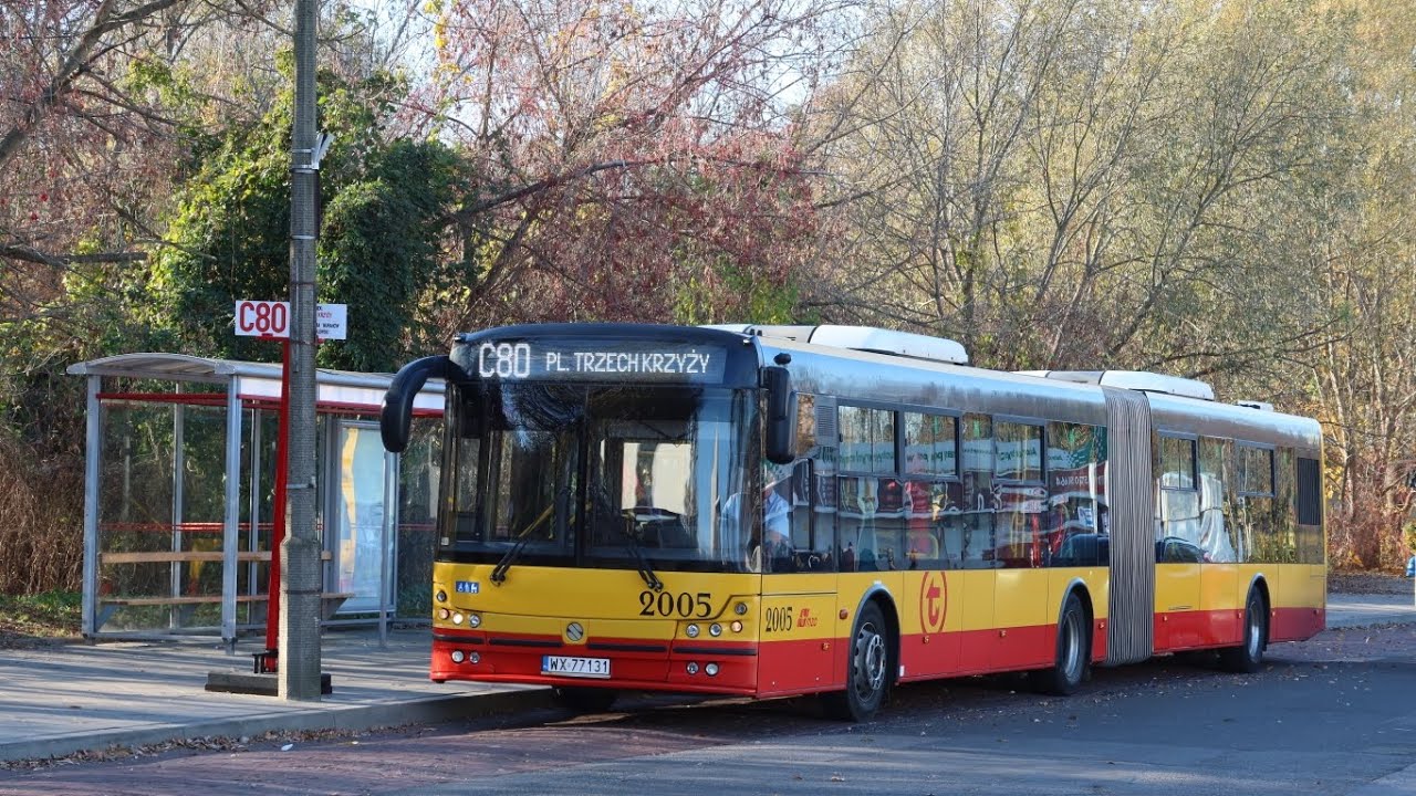 Linia C80 - Solbus SM18 #2005 (MZA Warszawa)